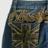2026 Summer Women's High Waist Letter Print Denim Mini Skirt Y2K Distressed Bodycon Jean Skirt Casual Streetwear for Party Club