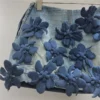 Trendy & Chic Denim Skirt with Floral, High-waisted, Slimming A-line Mini Skirt for Women, Perfect for Summer and Anti-exposure