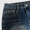 2026 Summer Women's High Waist Letter Print Denim Mini Skirt Y2K Distressed Bodycon Jean Skirt Casual Streetwear for Party Club