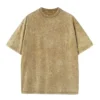 Washed Pure Cotton Short Sleeve T-Shirt Women American Retro Loose Trendy Top Oversize Half Sleeve Breathable Casual Crew Neck