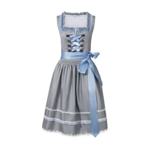 Women's German Dirndl Dress Costumes 2 Pieces for Oktoberfest Carnival Traditional Costume Beer Suit Festive Suit