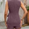 090c203c-a876-4152-8a82-c12eceb783ad.jpg Spring and Summer Solid Color Women's Casual Vest Shirt Shorts Set
