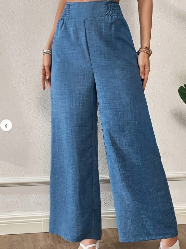 37326012-d544-4e90-b1ab-b53e111957d7.jpg Women's Everyday Comfortable Elastic Waist Wide-Leg Pants – Navy