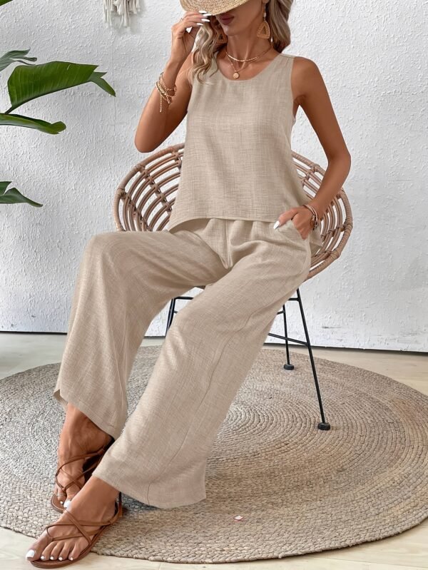 6c411bb6-4946-4d57-b189-a9c7e5bcb04c.jpg Vacation Tank Top & Wide-Leg Pants Set