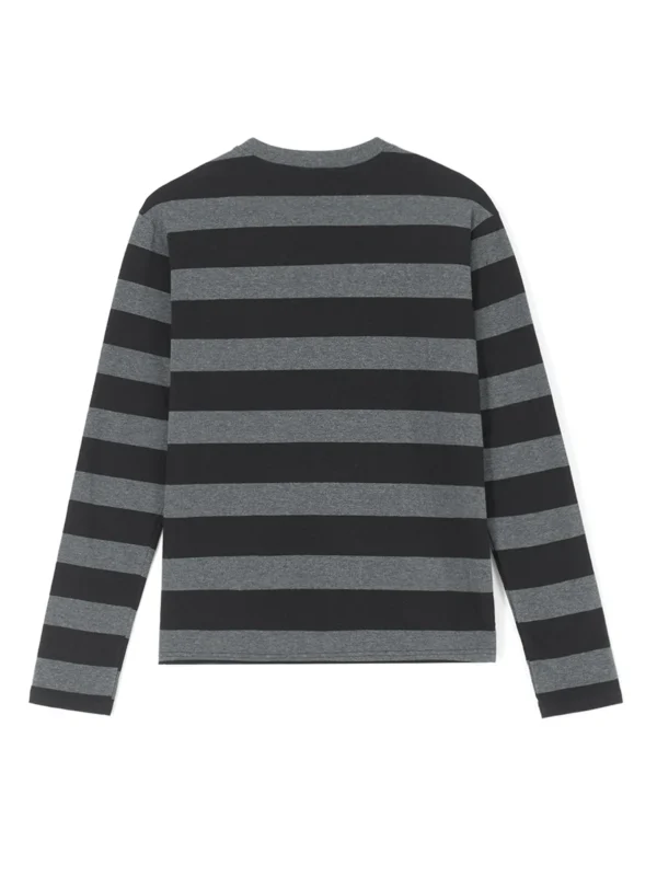 y2k Aesthetic T Shirt Women Grey Striped Long Sleeve Tops Gothic E Girl Punk Dark Academia Clothes Streetwear