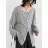 Women's Cardigan New V-neck Long Sleeved Female Shirt Female Jumpers Sun Protection Woman Top Spring Summer Knitted Cardigan