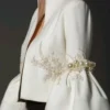 S4c5d74d6a6d64b3694febc70fcf7735be.webp Women Pearl Tassel Jacket Fashion Elegant Stand Collar Pearl Fringed Decor Embroidery Flare Sleeve Coat Autumn Winter Outwear
