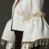 S75fc535d45f94b30b258ffe554acac6aS.webp Women Pearl Tassel Jacket Fashion Elegant Stand Collar Pearl Fringed Decor Embroidery Flare Sleeve Coat Autumn Winter Outwear