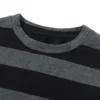 y2k Aesthetic T Shirt Women Grey Striped Long Sleeve Tops Gothic E Girl Punk Dark Academia Clothes Streetwear