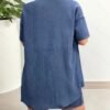 Navy Short Sleeve Cardigan & Shorts Set